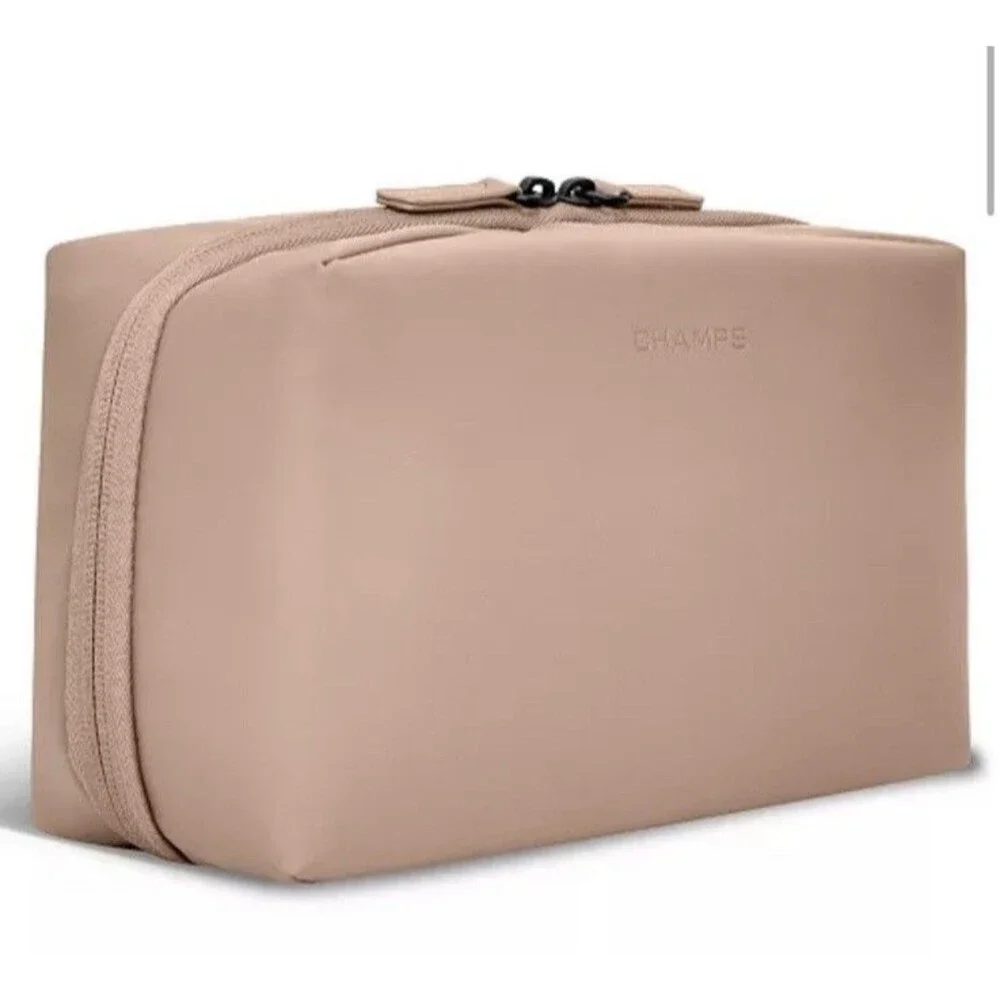 Champs Onyx Collection Nylon RFID Blocking Toiletry Bag NWT